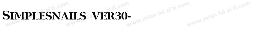 Simplesnails ver30字体转换